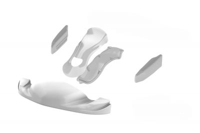 SET BODYWORKS MINI 2025 COMP. WHITE (ONLY PLASTIC)
