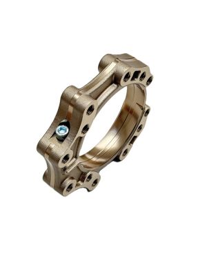 FORGED BEARING CARRIER ALU KR BRAKE/ENGINE SIDE ANOD. TITANIUM