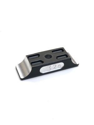 FORGED BRACKET FOR ENGINE MOUNT 32MM ERGAL BLACK